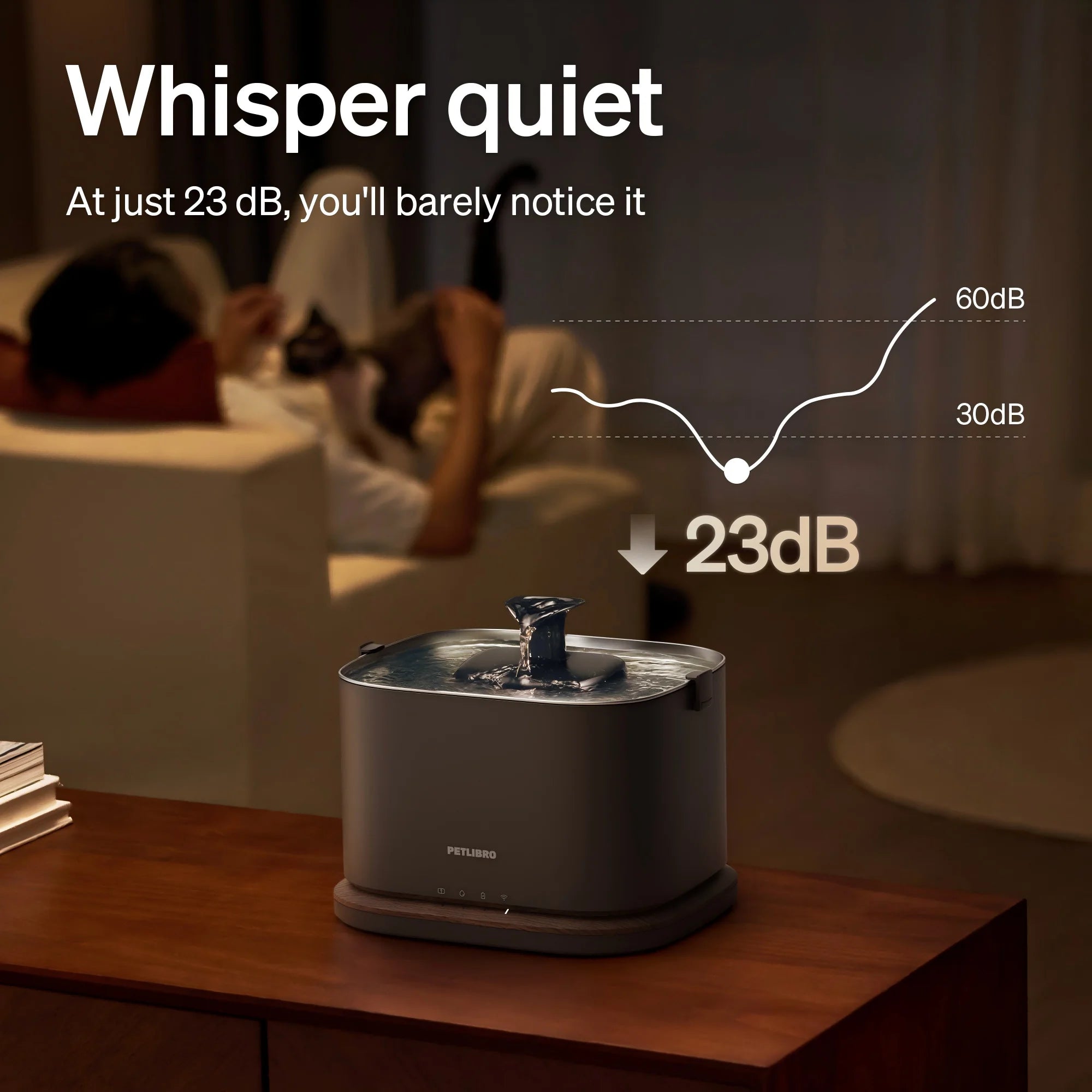 Upgrade Cat Water Fountain, Cordless Cat Fountain Battery Operated, App Monitoring 3L/101Oz Dockstream 2 Pet Water Fountain with Stainless Steel Tray, 5Ghz Wifi Dog Water Bowl Dispenser